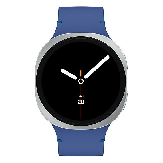 Galaxy Watch8 | 44 мм | Silver | Sport/Blue | M/L, Размер: 44 мм, Цвет: Silver, Тип ремешка: Sport, Цвет ремешка: Blue, Размер ремешка: M/L, Подключение часов: Bluetooth / Wi-Fi, изображение 2